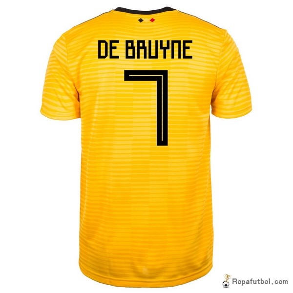 Camiseta Belgica Replica Segunda Ropa De Bruyne 2018 Amarillo